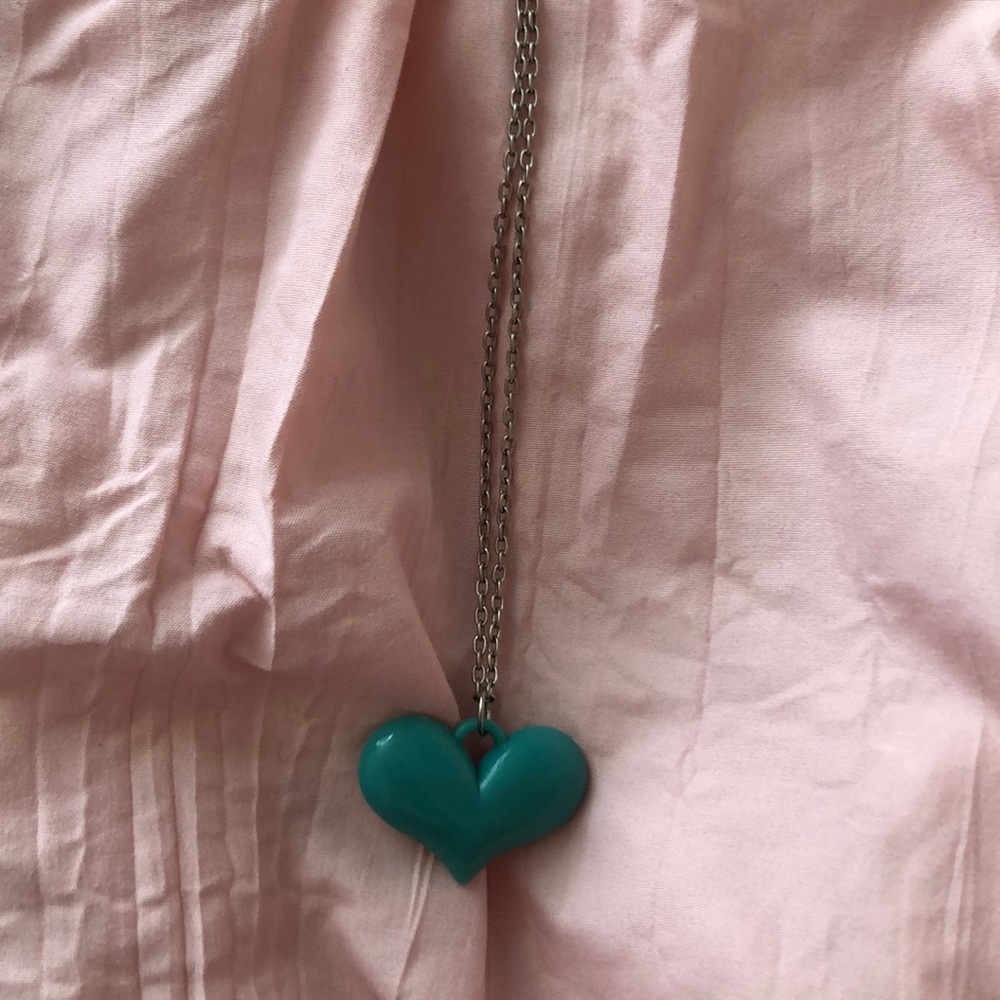 Blue Heart Necklace !